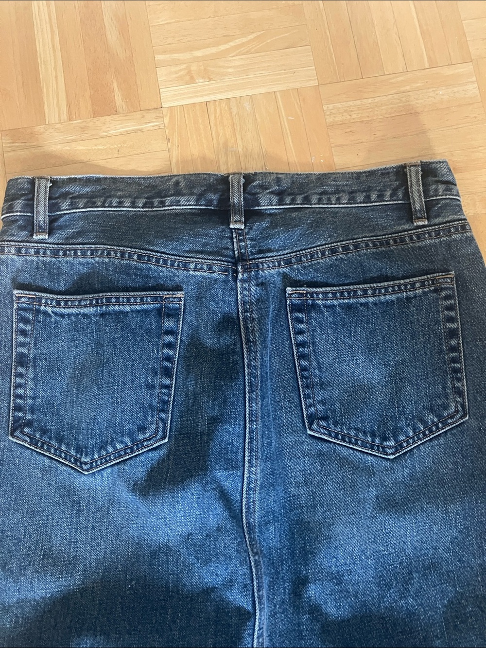 Y2K GAP Denim Maxi Skirt with super high front slit AMAZING vintage find! 8 - Picture 5 of 10